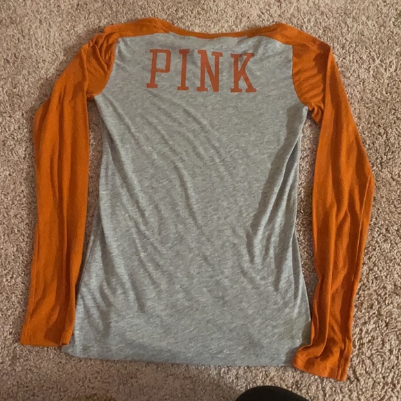 Vs PINK LONGHORN LONG SLEEVE TOP - Picture 6 of 7